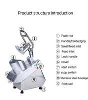 2026 Beste Nieuwe Automatische Groentesnijder en Verwerkingsmachine met 220V Motor voor Aardappelbereiding in Bloemmolens