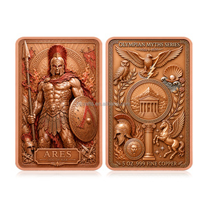 Nuova Collezione 2026: Barra in Rame Puro .999 da 5 once con <span class=keywords><strong>Mitologia</strong></span> <span class=keywords><strong>Greca</strong></span>, Dei Olimpici e <span class=keywords><strong>Mitologia</strong></span> <span class=keywords><strong>Greca</strong></span> Scolpita - Regalo Placcato - Product Image 2