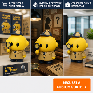 Figurine en vinyle personnalisée Lemon Detective OEM/ODM, jouet de collection Mystery Sleuth, directement de l'usine - Product Image 5