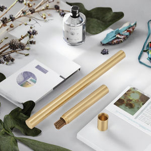 Tubo de Almacenamiento de Incienso Aromático CHENLANG 6062 de Latón Satinado, Portátil, Duradero, Ecológico, Contenedor de Fragancia Multi-Regional - Product Image 2