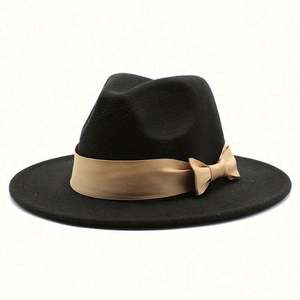 Chapeaux Fedora à large bord bicolores pour femmes et hommes, vente en gros 2022 - Product Image 3