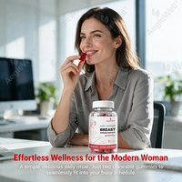 Gummies d'augmentation mammaire pour femmes, supplément extra fort pour le bien-être des seins féminins, gummies en forme d'ours, étiquette privée OEM disponible