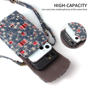 Women Credit Card Mini Bag <strong>Suit</strong> for Most Smartphone Portable Mobile Phone Bags PU Leather Crossbody Cell Phone Bag - Product Image 5