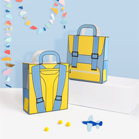 Cadeau d'anniversaire pour enfants, bonbons, biscuits, sac à dos scolaire de haute qualité, écologique, avec revêtement UV, laminage mat, gaufrage, coloré, mignon
