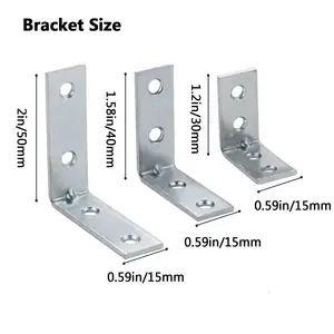 Metal Stainless Steel 90 Degree Angle Wall Mounting Metal Golding Angle Bracket