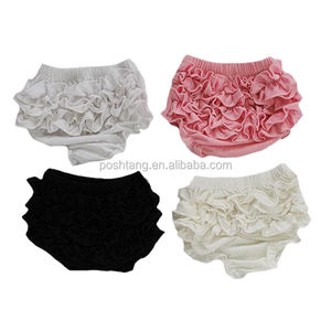 Ampia Disponibilità all'Ingrosso di Pantaloncini con Volant per Bambine, Design Estivo in <span class=keywords><strong>Cotone</strong></span> con Triplo Volant, Pronto per la Spedizione - Product Image 6