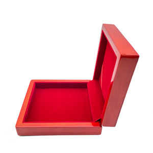 <b>Red</b> Jewelry <b>Box</b> Rectangular <b>Gift</b> Packaging For Jewelry Storage Bedroom Use - Product Image 4