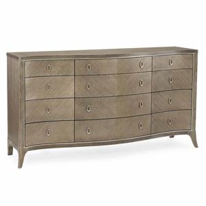 Commode 12 tiroirs en bois de frêne massif style minimaliste, poignées métalliques, texture bois, pour chambre, salon, entrepôt, hôtel - Product Image 2