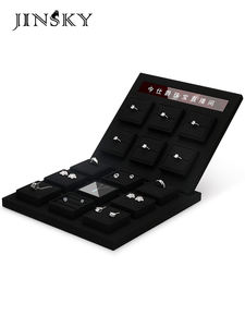 Bandeja de exhibición de joyería Jinsky Live Stream para almacenamiento de colgantes de pendientes de anillo y Mostrador de Expositor de tienda - Product Image 2