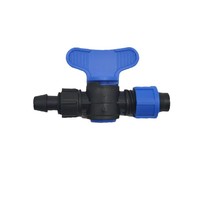 Valve de dérivation 16 mm pour tuyau d'irrigation goutte à goutte en plastique, petit connecteur de raccordement