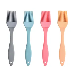 Mydays Multicolor Heat Resistant BBQ Grill Baking Brush Silicone BBQ Cooking Basting Oil Brush For Spread Oil Butter Marinade