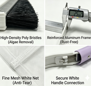 Red de Alta Calidad para Limpiar Algas de Piscinas, Herramientas y Accesorios de Aluminio para Eliminar Algas - Product Image 3