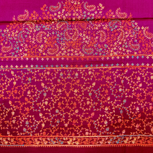 Elegant Pakistani Style Crown Border <b>Shawl</b> Hand Stitched Embroidery OEM ODM Wholesale Boutique Fashion Collection - Product Image 6