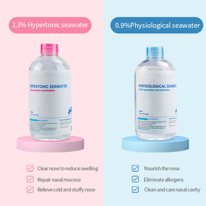 Solución <span class=keywords><strong>de</strong></span> <span class=keywords><strong>Agua</strong></span> <span class=keywords><strong>de</strong></span> <span class=keywords><strong>Mar</strong></span> Hipertónica y Fisiológica <span class=keywords><strong>de</strong></span> 500 ml, 2.3% / 0.9%, para <span class=keywords><strong>Lavado</strong></span> <span class=keywords><strong>Nasal</strong></span> y Cuidado <span class=keywords><strong>de</strong></span> la Cavidad <span class=keywords><strong>Nasal</strong></span> - Product Image 1