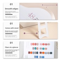 Mini nuancier transparent en acrylique pour nail art de style japonais, présentoir pour vernis à ongles et gel, idéal pour les salons de manucure