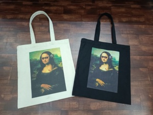 Sac fourre-tout en toile avec poignée en coton écologique imprimé sur mesure sac d'épicerie réutilisable PP promotionnel sac de légumes de voyage - Product Image 3