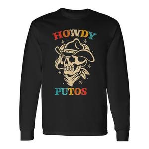 เสื้อยืดแขนยาวสไตล์วินเทจ Howdy Putos เสื้อยืดโปรโมชั่นสไตล์วินเทจ - Product Image 1