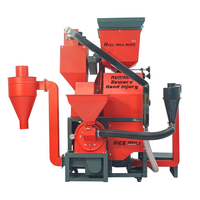 Machine à décortiquer le riz avec tamis vibrant, décortiqueuse de riz paddy multifonctionnelle, équipement de moulin à riz pour usage domestique et petites exploitations agricoles
