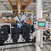 Unidad de Calendario Horizontal de Tres Rodillos con Motor y Control PLC SIEMENS para Línea de Producción de Membranas Impermeables de Compuestos Poliméricos