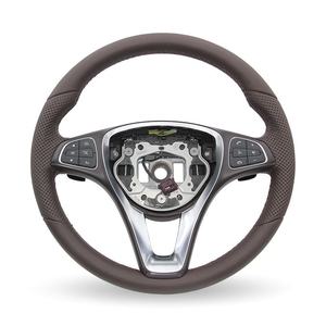 Volante de Cuero YLC para <span class=keywords><strong>Mercedes</strong></span>-Benz <span class=keywords><strong>AMG</strong></span> W190 C190 W205 C205 W166 W167 W177 W213 W217 C217 W222 <span class=keywords><strong>AMG</strong></span> - Product Image 2