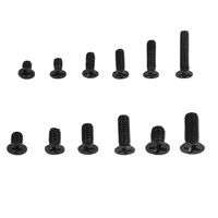 Kit de vis en acier au carbone pour ordinateur portable, assortiment de vis Phillips à tête plate, accessoires de vis ssd à tête fraisée