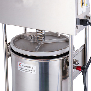 Petite machine à farcir les saucisses électrique verticale commerciale, <span class=keywords><strong>poussoir</strong></span> à saucisses en acier inoxydable - Product Image 6