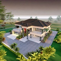 Villa préfabriquée de style chinois Maisons modulaires Design traditionnel