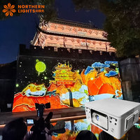 Projection de la carte du monde, projection de bâtiments, projecteur laser 3D pour projection, projecteur de cartographie numérique