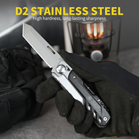 Couteau multifonction professionnel détachable 7-en-1 Xhandle MT-07 avec lame en acier D2, ciseaux, équipement EDC, fabriqué en Chine, prise en charge ODM/OBM
