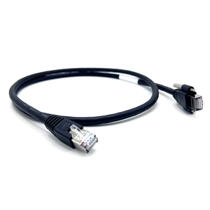 <span class=keywords><strong>Cable</strong></span> Ethernet <span class=keywords><strong>RJ45</strong></span> de bloqueo de tornillo personalizado blindado de alta flexibilidad para cámara industrial - Product Image 2