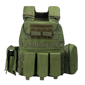 Bền Polyester Tàn Tú Màu Xanh Lá Cây Chiến Thuật Tấm Tàu Sân Bay Vest Hiệu Suất Chiến Thuật Vest Cá Nhân Quốc Phòng Thiết Bị - Product Image 4