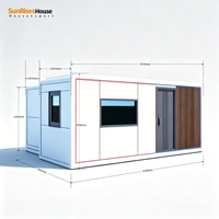Mini équipement de fitness, unité préfabriquée Apple Cabin pour salle de sport personnelle dans la cour