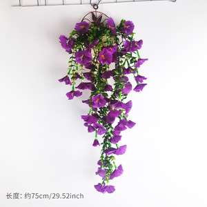 Guirnalda de Flores Artificiales de Gloría de la Mañana de 75 cm, Flores Decorativas de Plástico para Bodas, Decoración del Hogar, Accesorios de Fotografía - Product Image 6