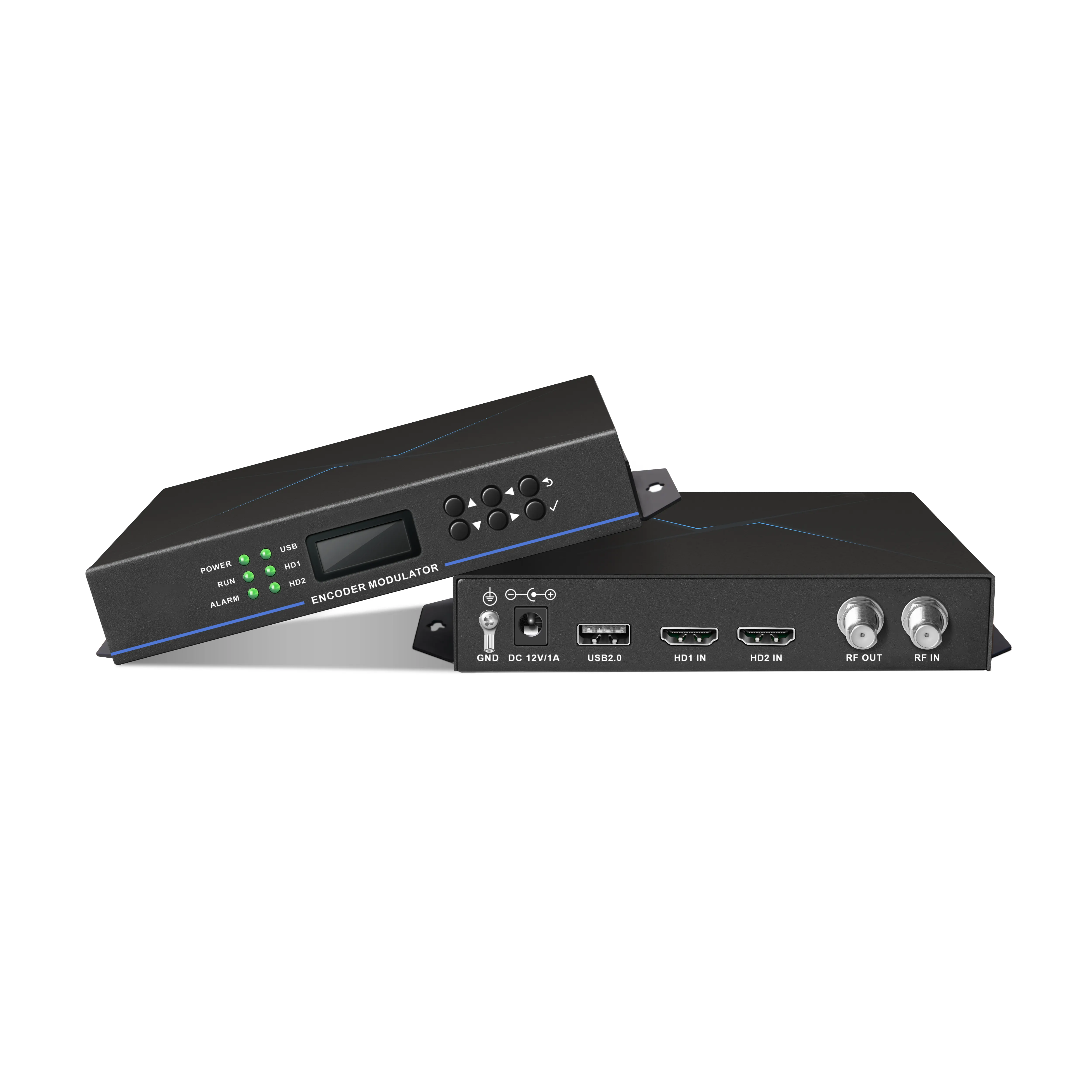 Modulatore mini 2 canali HD a modulatore digitale RF DVB-T/C,ISDB-T,ATSC, modulatore DTMB RF