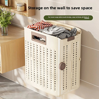 Panier à linge mural pliable, panier à linge suspendu pour vêtements sales, panier de rangement pour vêtements, organisateur de linge