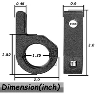 2 Braket dan 1.2/1/0.75 Inci 3 Pasang Insert Aksesoris 4X4 Lampu LED Off Road Horizontal Bull Bar Universal Clamp Mount