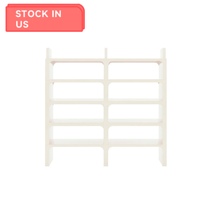 Estantería de combinación gratuita, estantería de suelo a techo, sala de estar llena de estanterías de pared, armario de almacenamiento contra la pared, crema - Product Image 1