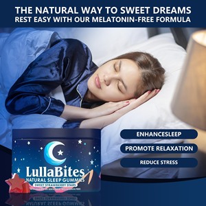 Gomitas Naturales para Dormir LullaBites con Glicinato, Raíz de Valeriana y Flor de la Pasión, Ayuda Natural para Dormir, Alivia - Product Image 3