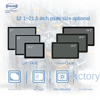 Yanling 18.5" Mesin Kontrol Industri All-In-One Stasiun Jalur Workshop Antarmuka Sentuh Aksesori Komputer Industri