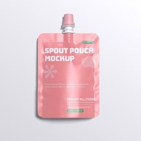 Pochette souple à bec verseur de 150 ml, personnalisée, brillante, imprimée en héliogravure, sans BPA, recyclable et réutilisable, pour jus et bière