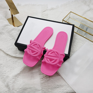 Nuove pantofole estive scarpe da <span class=keywords><strong>donna</strong></span> stile europeo e americano <span class=keywords><strong>moda</strong></span> semplici e versatili <span class=keywords><strong>sandali</strong></span> da <span class=keywords><strong>donna</strong></span> comodi - Product Image 5