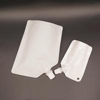 250ml 200ml 100ml emballage en plastique Transparent clair cosmétique feuille pochette avec bec 400ml bec pochette sac