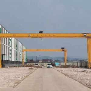 رافعة جسرية مزدوجة العارضة للرفع الثقيل بسعة 50 طن، مكون أساسي من الفولاذ المقاوم للصدأ للمضخات، تصميم عارضة صندوقية متين - Product Image 1