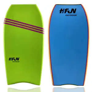 HIFUN 37 Zoll leichtes individuelles Body Board Kinder-Surf-Bodyboard mit Leine EPS Core Deck Boarding IXPE