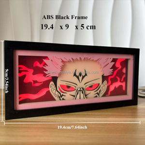 Tùy chỉnh màu đen Solo san lấp mặt bằng bức tượng lightbox với RGB Đèn Led nhà máy dropship Plug-in cung cấp điện tăng cường tâm trạng màu sắc - Product Image 4