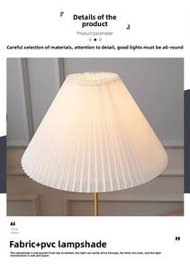 Lampe de table moderne de haute qualité avec abat-jour en tissu plissé, style classique <span class=keywords><strong>parapluie</strong></span>, pour salon, chambre, canapé et <span class=keywords><strong>lit</strong></span> - Product Image 6