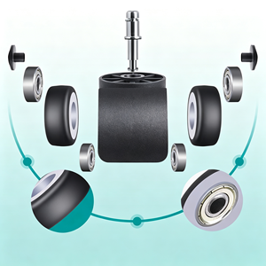 Roulettes robustes multi-charge (50-300 kg) pour meubles, usage hospitalier et salle à manger, capacité de charge élevée et durable - Product Image 4