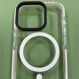 Capa de TPU TPE para celular iPhone 15, capa de choque com aro removível para câmera, para iPhone 14 pro, iPhone14 pro max