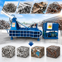 Compacteur horizontal hydraulique rapide pour la compression des métaux, machine à balles pour le recyclage des copeaux d'acier, d'aluminium et de cuivre