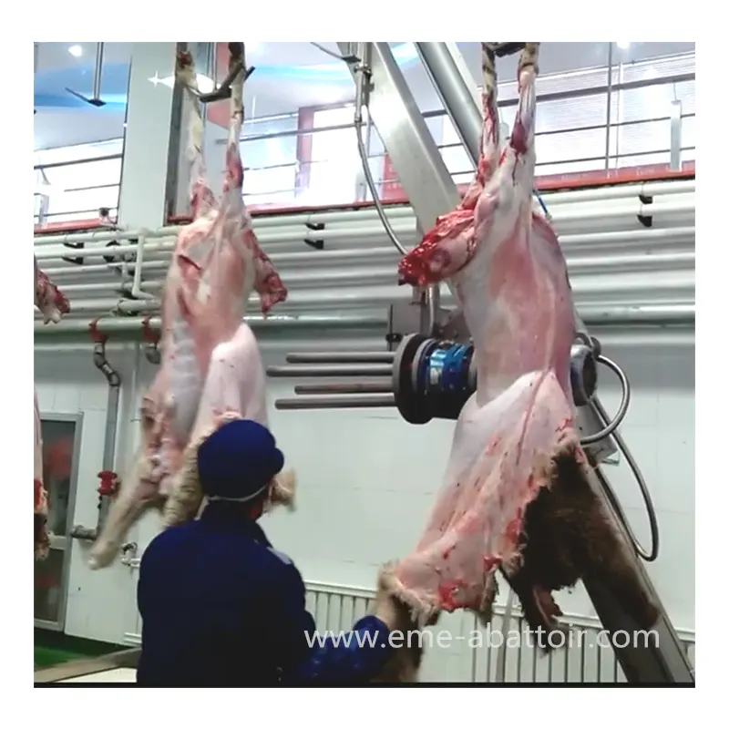 Mesin pangkas domba, perlengkapan Dehiding kambing dan domba lengkap garis pemotongan domba Abattoir